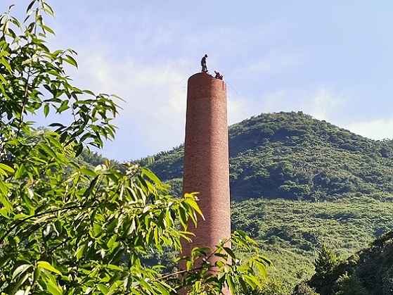 長春煙囪人工拆除公司